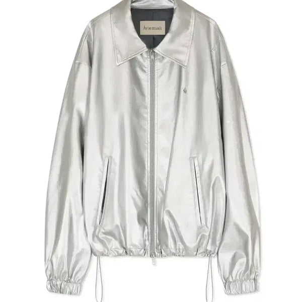[BUNJANG] Abra Mua Fake Leather Silver Jumper / (1) 아비에무아 페이크 레더 실버 점퍼