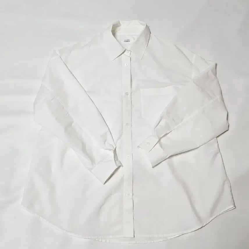 [BUNJANG] Tomboy Women's Oversized Fit Shirt Ivory White / [거의새것] 톰보이 tomboy 여성 오버핏 셔츠