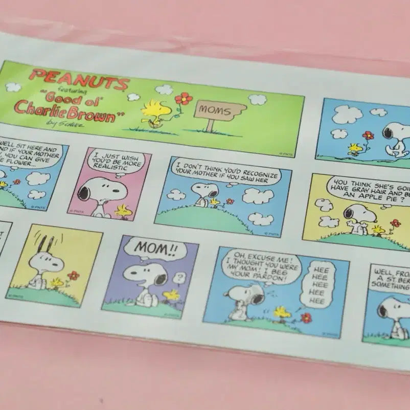 [BUNJANG] Snoopy Cartoon Goods Charlie Brown Donut Illustration Sticker (Sunday) / 스누피 만화 굿즈 찰리브라운 도넛 일러스트 스티커 썬데이 새제품