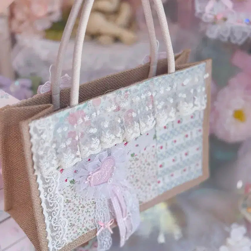 [BUNJANG] Handmade Patchwork Tote Bag / 핸드메이드 패치워크 토트백
