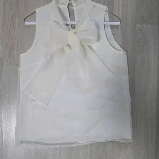 [BUNJANG] Organza Ribbon Blouse / 오간자 리본 블라우스