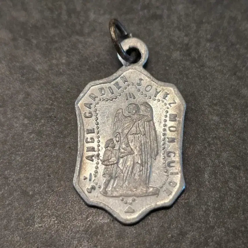 [BUNJANG] French Vintage Guardian Angel Pendant / 프랑스 빈티지 수호천사 팬던트