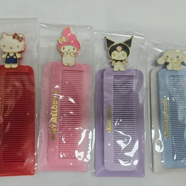 [BUNJANG] Sanrio Characters Hair Comb Set (Hello Kitty, My Melody, Kuromi, Cinnamoroll) / 새상품 산리오 캐릭터 빗 (헬로키티, 마이멜로디, 쿠로미, 시나모롤)