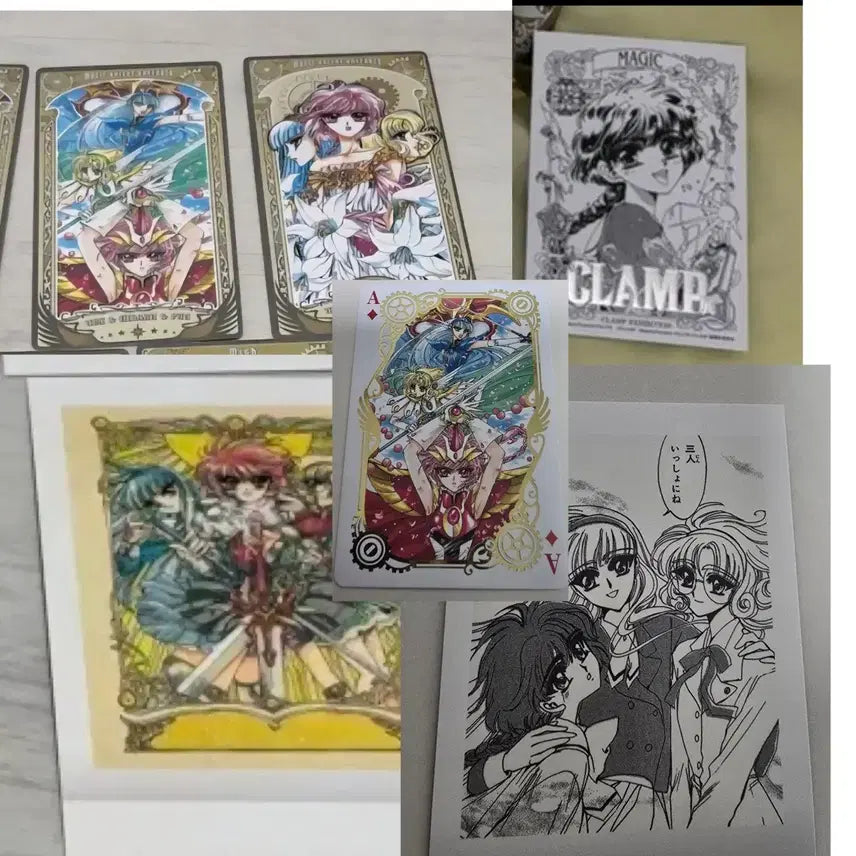 [BUNJANG] Clamp x Magic Knight Rayearth Arcana Cheki Trump Card Photocard / 클램프전 clamp 마법기사 레이어스 아르카나 체키 포카 트럼프카드