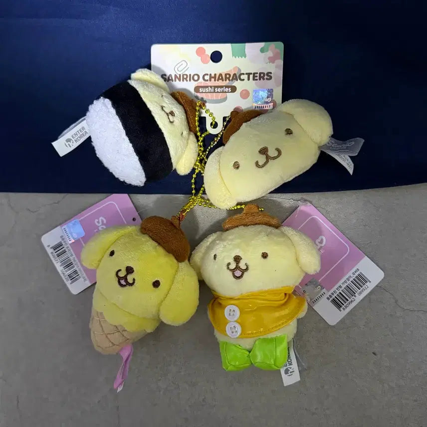 [BUNJANG] Sanrio Pompompurin Authentic Keyring Set / 산리오 폼폼푸린 정품 키링세트