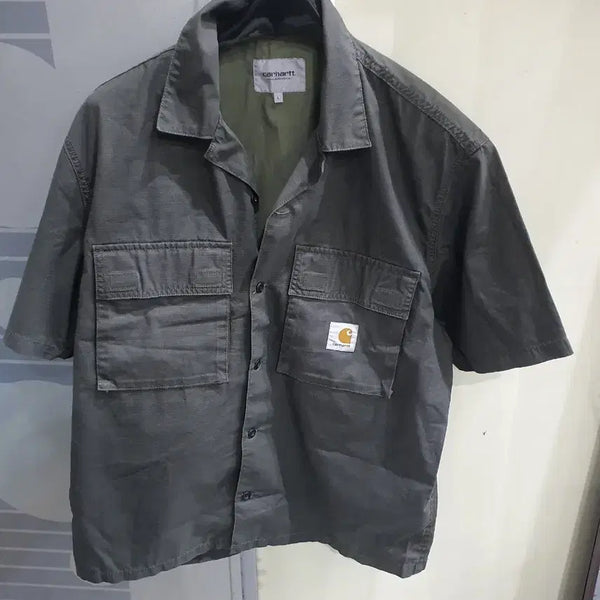 [BUNJANG] Carhartt Short Sleeve Shirt Khaki / 칼하트 반팔 셔츠 카키