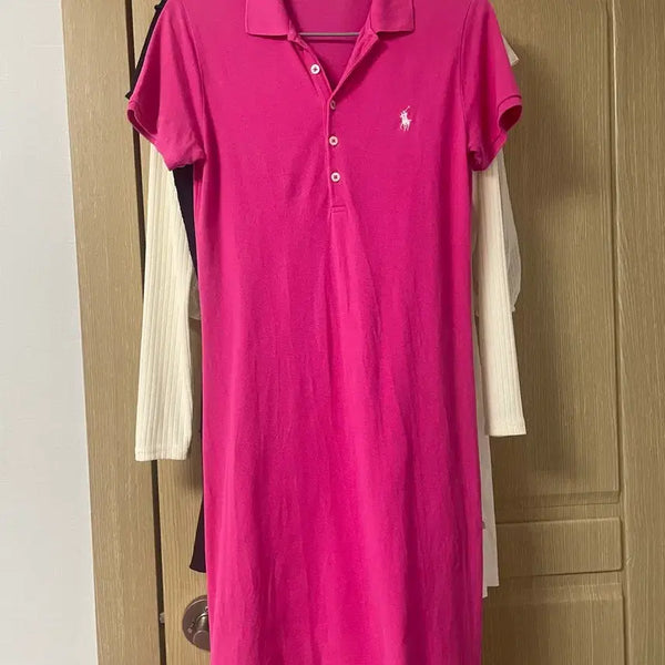 [BUNJANG] Polo Ralph Lauren Pink Polo Dress / 폴로 랄프로렌 핑크색 카라티 원피스