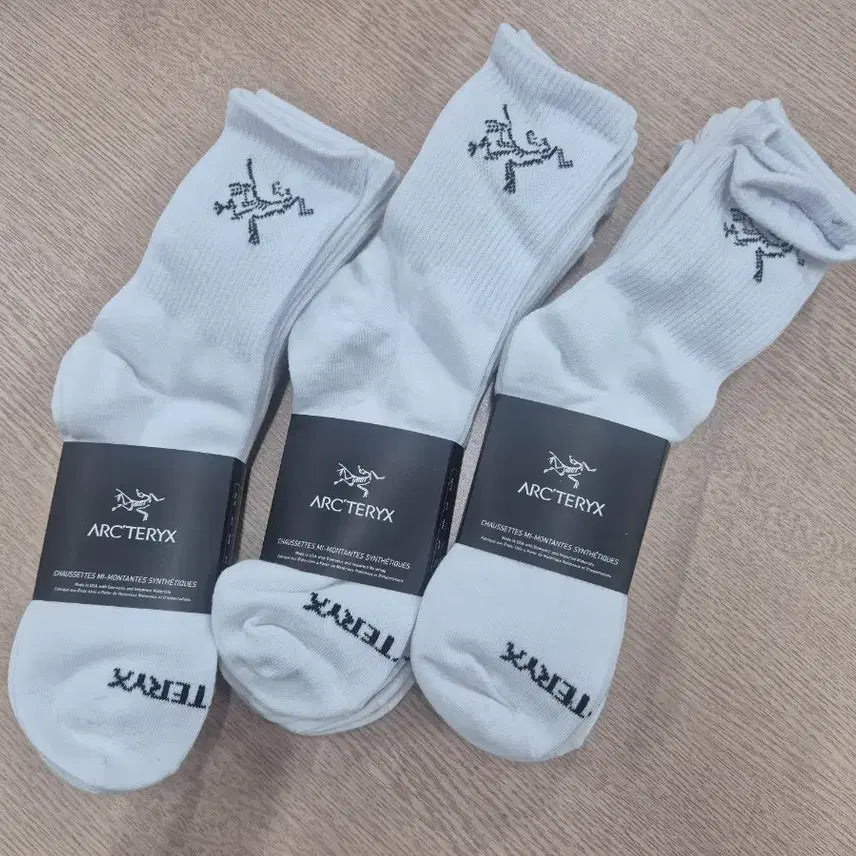 [BUNJANG] Arc'teryx Socks White 9-Pair Pack / 아크테릭스 양말 화이트 9켤레