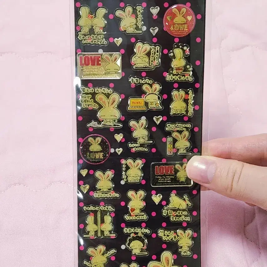 [BUNJANG] Heisei Retro Classic Rabbit Sticker / 헤이세이 레트로 고전 스티커 토끼