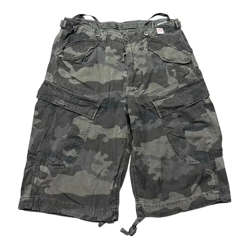 [BUNJANG] G-Star RAW Military Camo Cargo Shorts / (바배) G-STAR RAW 지스타로우 밀리터리 카모 카고 쇼츠 팬츠