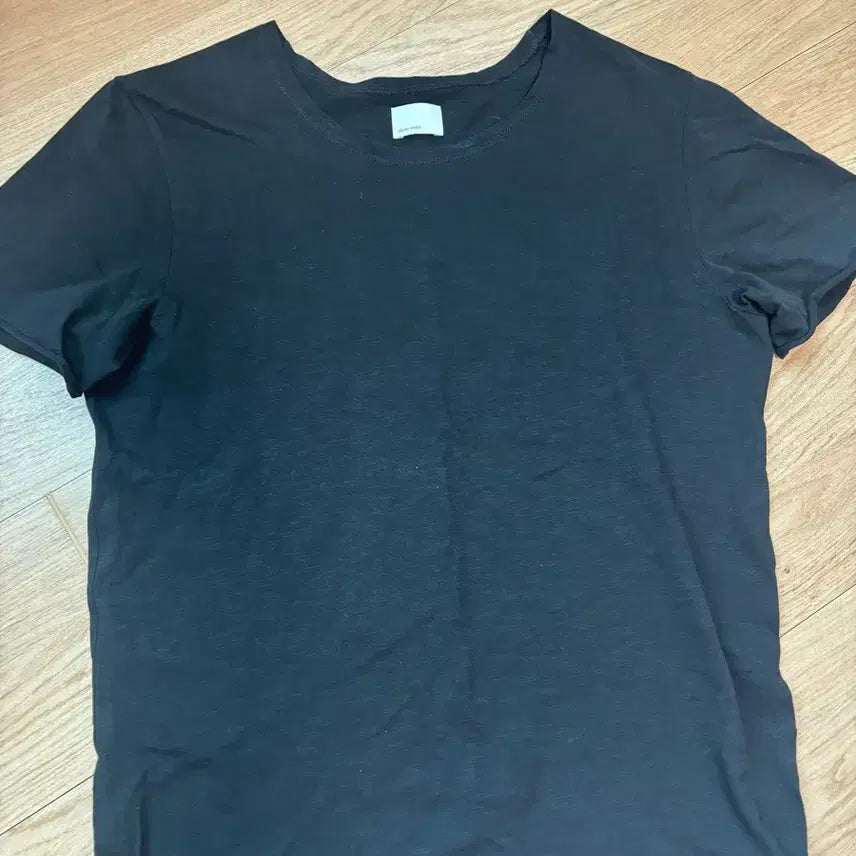 [BUNJANG] Monoprive Basic Short Sleeve T-Shirt Black / 모노프리베 반팔 1
