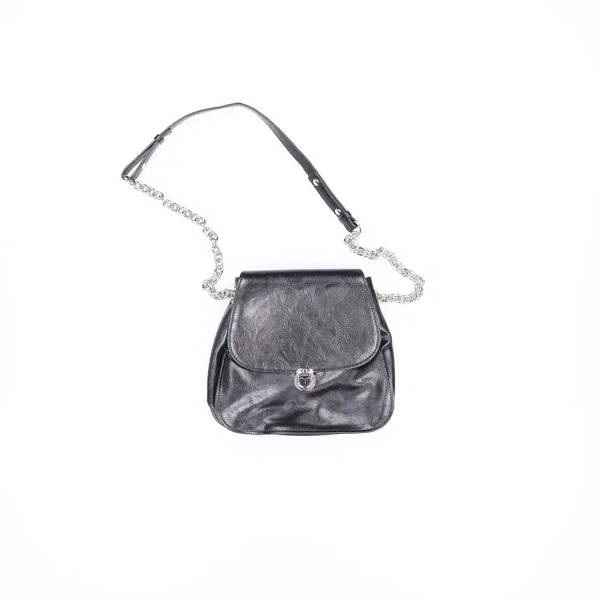 [BUNJANG] Ledery Chain Bag 0708H / 레더리 체인백 가방 0708H