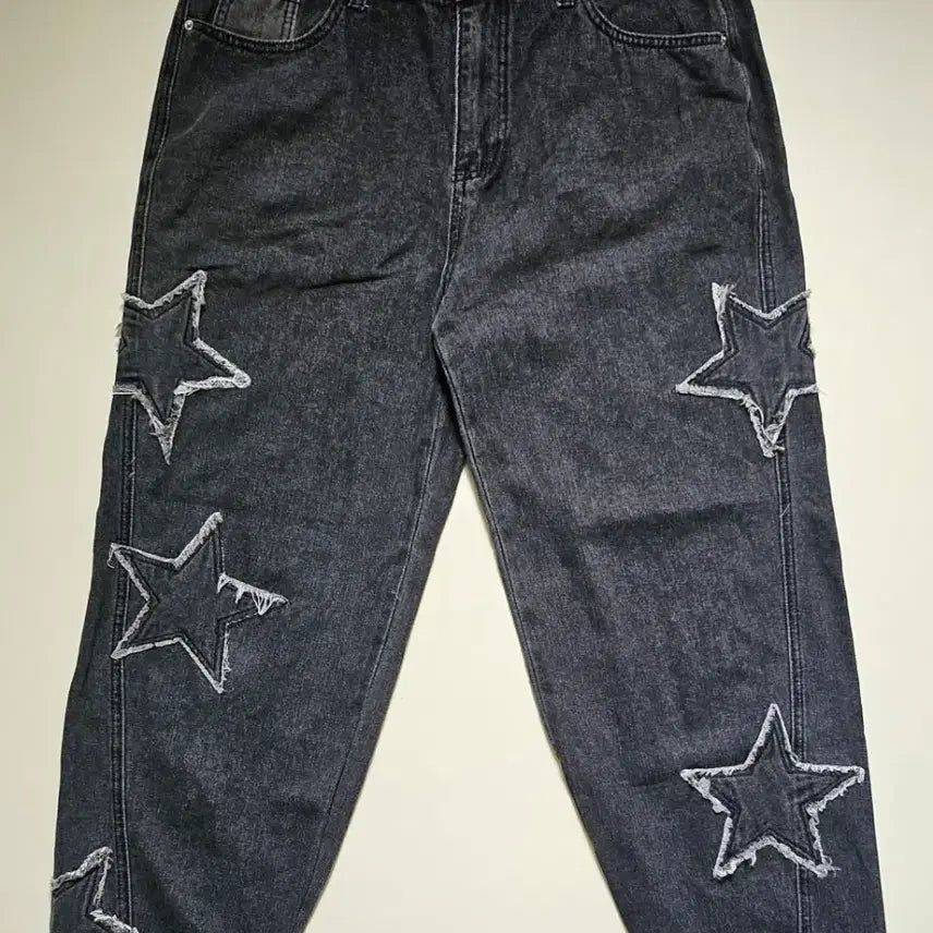 [BUNJANG] ROMWE Star Patch Denim Pants / 롬위(ROMWE) 별 패치 데님팬츠