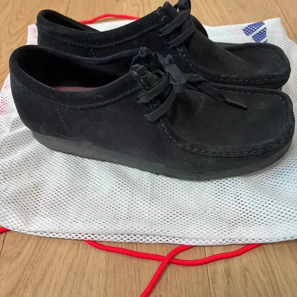 [BUNJANG] Clarks Wallabee Black Suede Shoes / 클락스 월라비 블랙 스웨이드 265