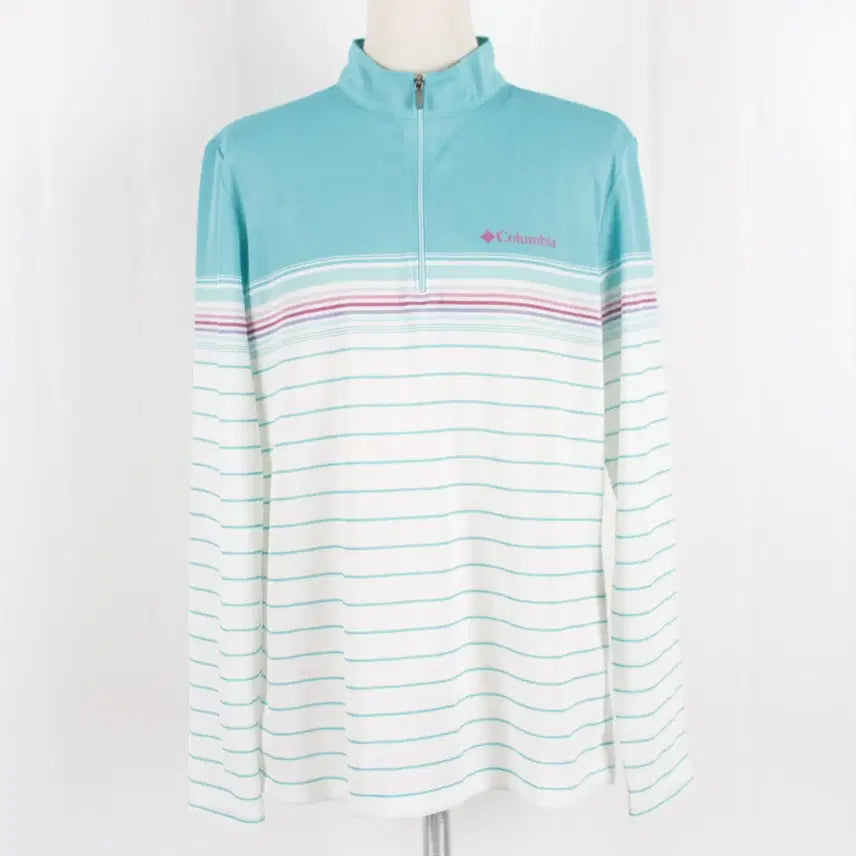 [BUNJANG] Columbia Women's Half-Zip Long-Sleeve T-Shirt L (100) / 컬럼비아 여성 반집업 긴팔티