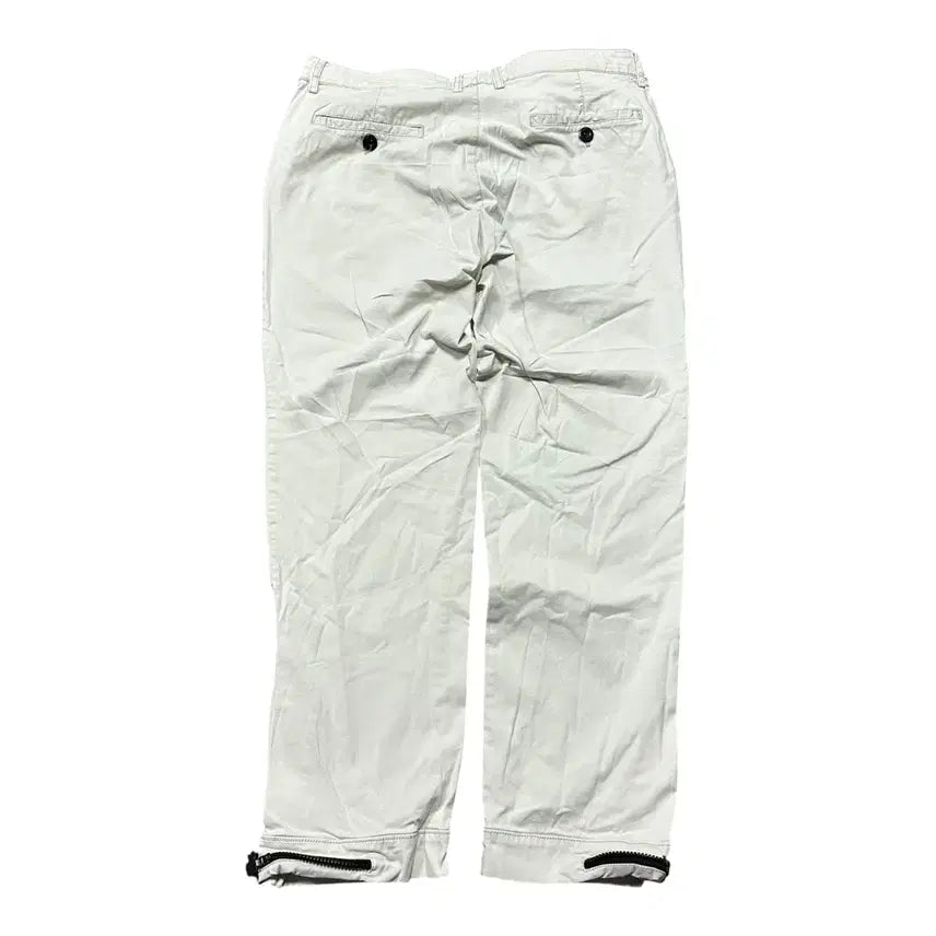 [BUNJANG] Neil Barrett White Slim Fit Regular Rise Pants / (바배) 닐바렛 화이트 슬림핏 레귤러 라이즈 팬츠