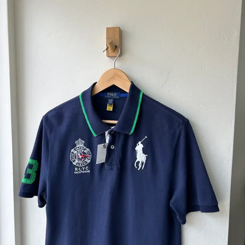 [BUNJANG] Polo Ralph Lauren Navy Big Pony Short Sleeve Polo Shirt / 17421 - 폴로 랄프로렌 네이비 빅포니 반팔 카라티