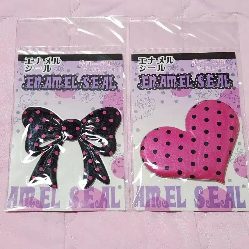 [BUNJANG] Japanese Vintage Ribbon Dot Stickers - Bundle Set / 일본 고전 스티커 리본 도트