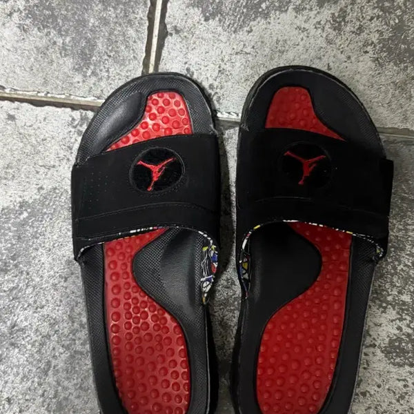 [BUNJANG] Jordan Hydro 5 Slide Black Red / 조던 하이드로5 슬라이드 블랙 레드 270