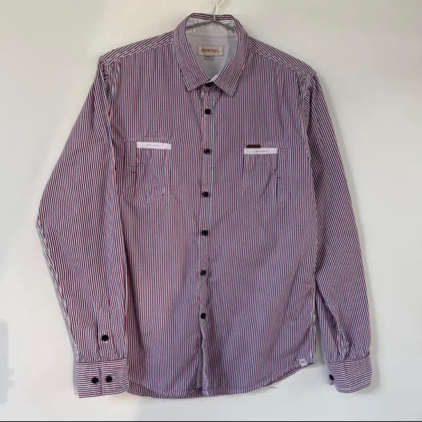 [BUNJANG] Diesel Men's Striped Shirt / 디젤 셔츠