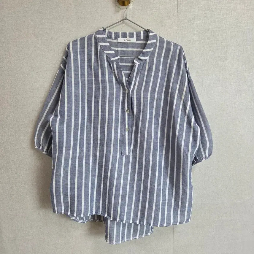 [BUNJANG] Focus Women's Stripe Thin Summer Shirt F JJ2721 / 포커스 여성 스트라이프 얇은 여름 셔츠 F JJ2721