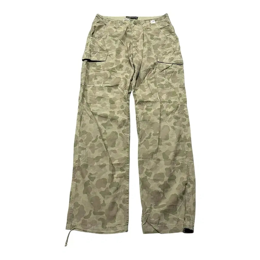 [BUNJANG] Back Number Military Camouflage Cargo Pants / (바배) 백넘버 밀리터리 카모플라주 카고 팬츠