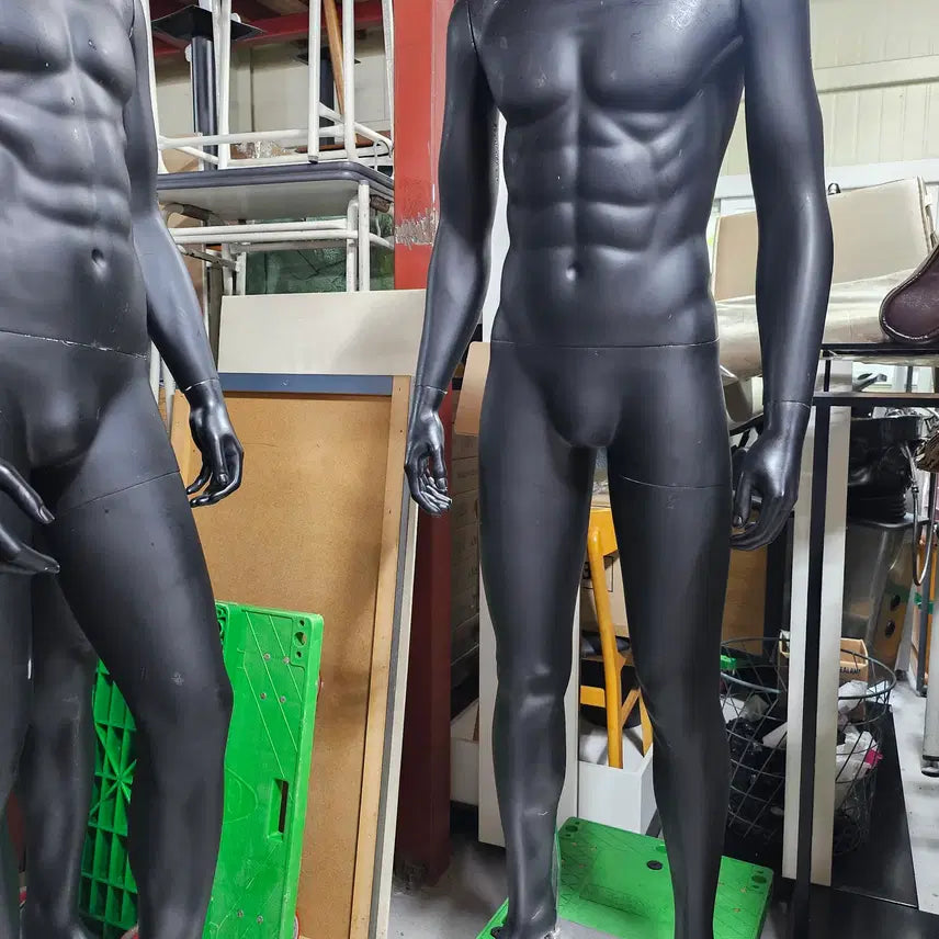 [BUNJANG] Used Full Body Male Mannequin for Clothing Stores (Black) / 중고마네킹.남자전신마네킹 옷가게 남성복 의류매장 골프웨어 사용감있음