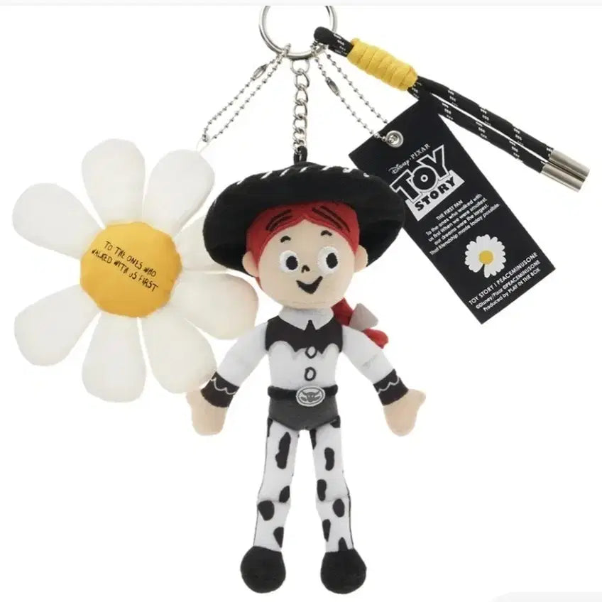 [BUNJANG] Disney Pixar Toy Story Jessie x PEACEMINUSONE Flower Keyring / 현물 토이스토리 피스마이너스원더퍼스트팬플러시 키링 제시