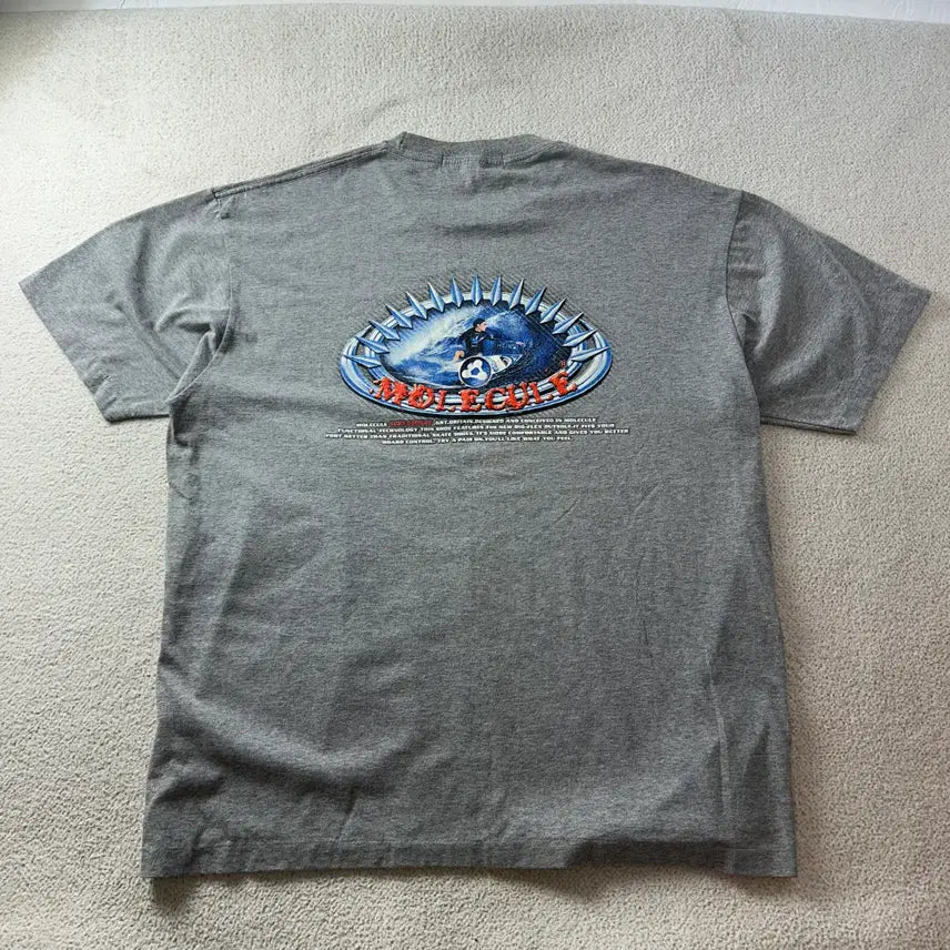 [BUNJANG] 90s Vintage Graphic Grey Short Sleeve T-Shirt XL (105) / 105 90s 빈티지 그래픽 그레이 반팔 티셔츠
