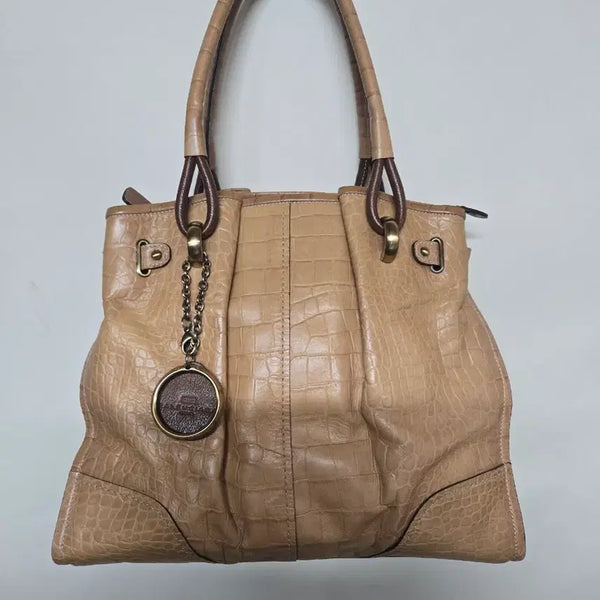 [BUNJANG] Balenciaga Crocodile-Embossed Leather Shoulder Bag / 금강 발렌시아가  숄더백