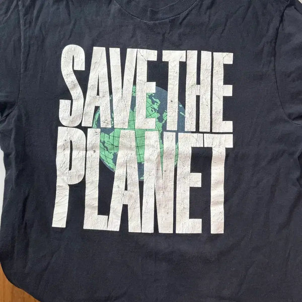 [BUNJANG] Save the Planet Vintage T-Shirt / 세이브 더 플래닛 반팔 티셔츠 빈티지티셔츠