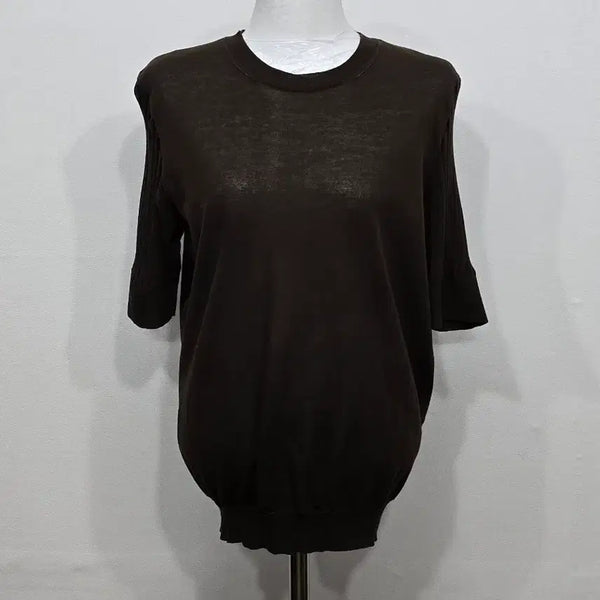 [BUNJANG] KUHO Women's Short Sleeve Knit T-Shirt - Size 95 (M) / [95] 여성 구호 KUHO 반팔 니트티