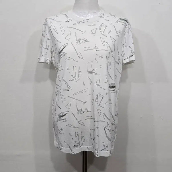 [BUNJANG] Theory Women's Short Sleeve Knit Top Size 90-95 / [90~95] 여성 띠어리 반팔 니트티