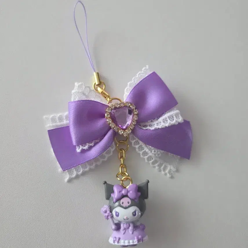 [BUNJANG] Sanrio Kuromi Colorful Dress Strap Keychain / (교환/판매) 산리오 컬러풀 드레스 쿠로미 스트랩 키링
