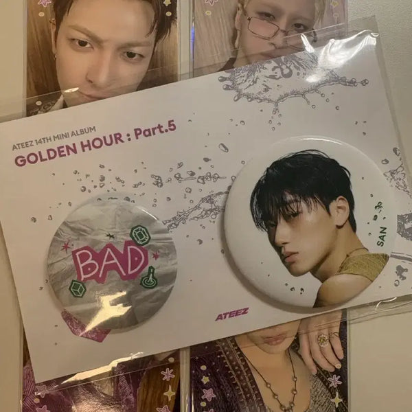 [BUNJANG] ATEEZ BAD Music Core Pre-recording Photocard Bundle Set (Hongjoong, Seonghwa, Yeosang, Mingi) / 에이티즈 BAD 음악중심 사녹 공방 포카 일괄(홍중,성화,여상,민기)