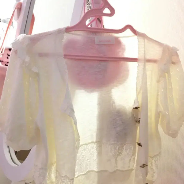 [BUNJANG] LIZ LISA Short Sleeve Cardigan / 리즈리사 반팔 가디건