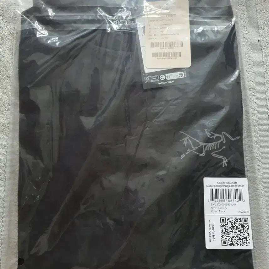 [BUNJANG] Arc'teryx T-Shirt Black M / 아크테릭스 반팔티 블랙 M