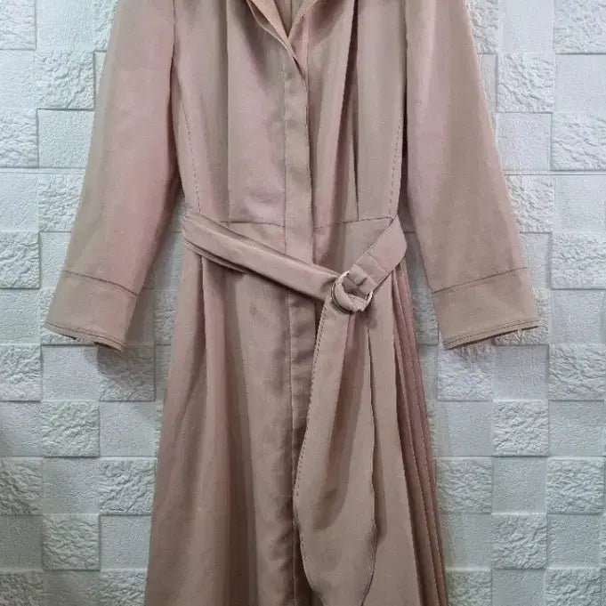 [BUNJANG] Pale Pink Trench Coat / 페일핑크 트렌치 코트