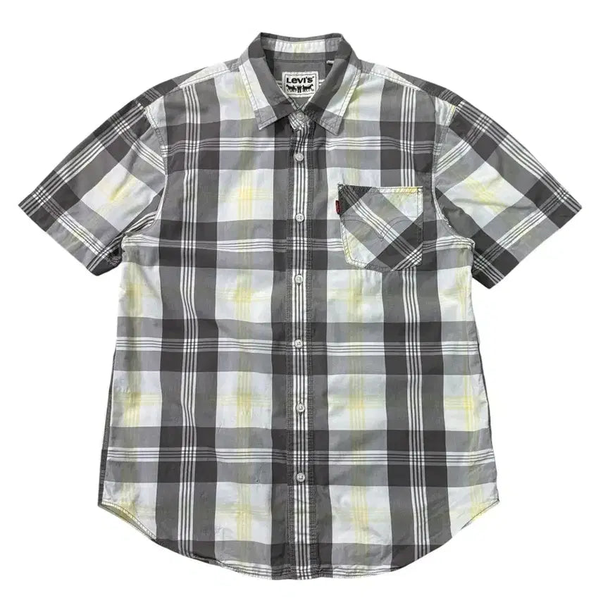 [BUNJANG] Levi's Check Short Sleeve Shirt / 리바이스 체크 반팔 셔츠