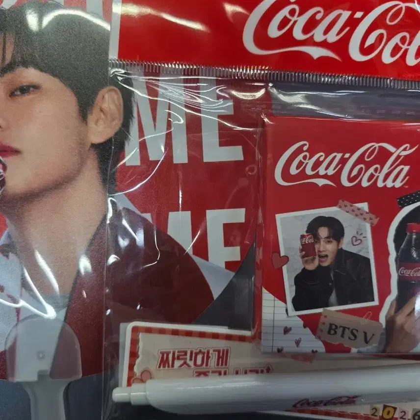 [BUNJANG] Coca-Cola V BTS Stationery & Fan / 코카콜라 뷔 문구&부채