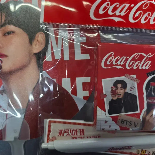 [BUNJANG] Coca-Cola V BTS Stationery & Fan / 코카콜라 뷔 문구&부채