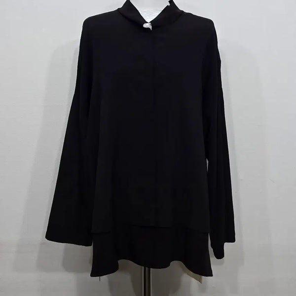 [BUNJANG] Le Beige Color Block Blouse / [100~105] 여성 르베이지 배색 블라우스