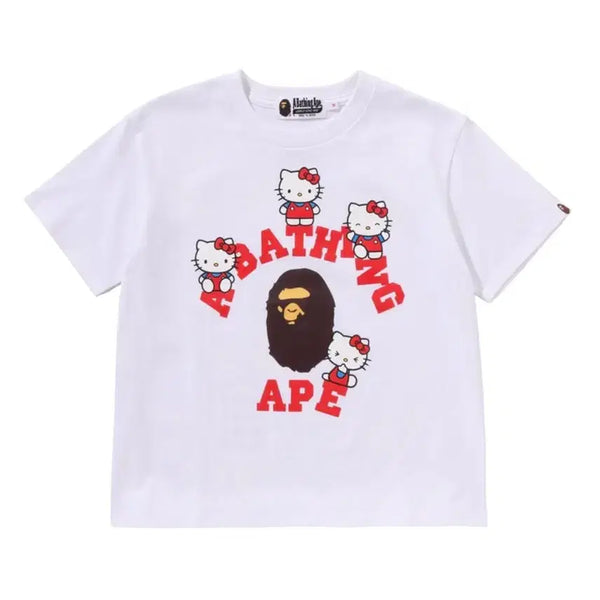 [BUNJANG] BAPE x Sanrio Hello Kitty Collaboration Short Sleeve T-Shirt / 베이프 x 산리오 헬로키티 콜라보 반팔티