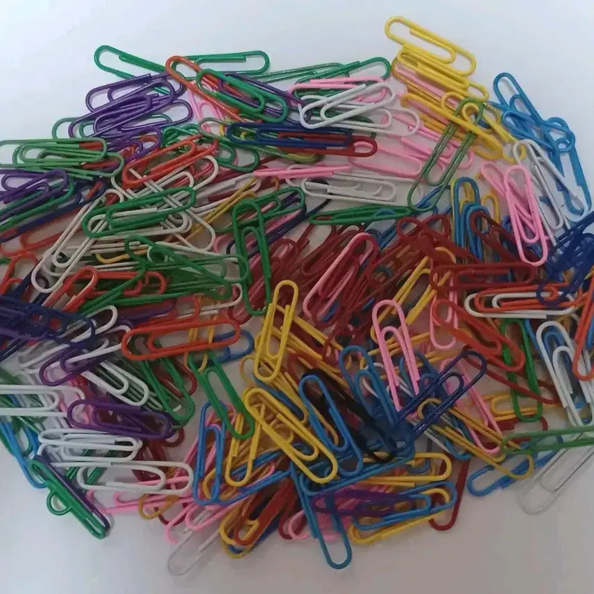 [BUNJANG] Bulk Set of 231 Large Color Paper Clips (Diary Deco/Office Use) / [반값택배비 포함] 대용량 컬러 클립 231개 일괄 (다꾸/사무용)