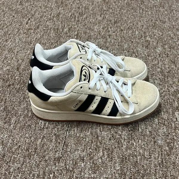 [BUNJANG] Adidas Campus Suede Sneakers Beige/Black (245mm) / 아디다스 캠퍼스 스웨이드 운동화 245