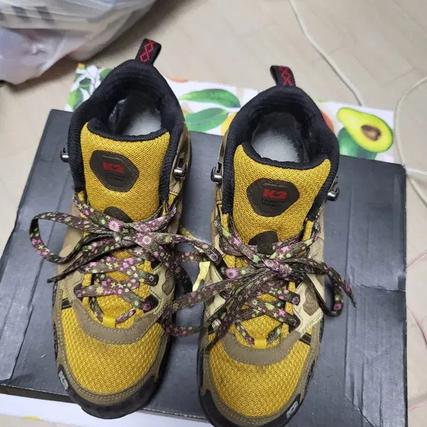 [BUNJANG] K2 Women's Trekking Shoes Yellow/Brown 230mm / K2 트레킹화 옐로우/브라운 여성 등산화 230mm 상태매우좋음