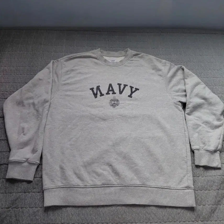 [BUNJANG] Espionage Navy Logo Sweatshirt XL / 에스피오나지 맨투맨 XL