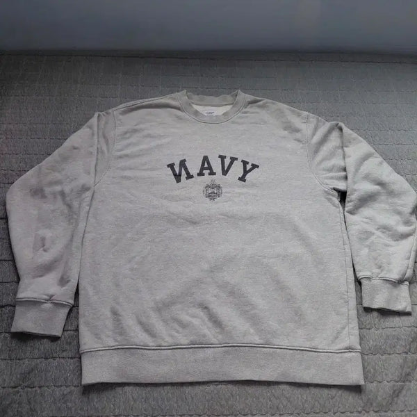 [BUNJANG] Espionage Navy Logo Sweatshirt XL / 에스피오나지 맨투맨 XL