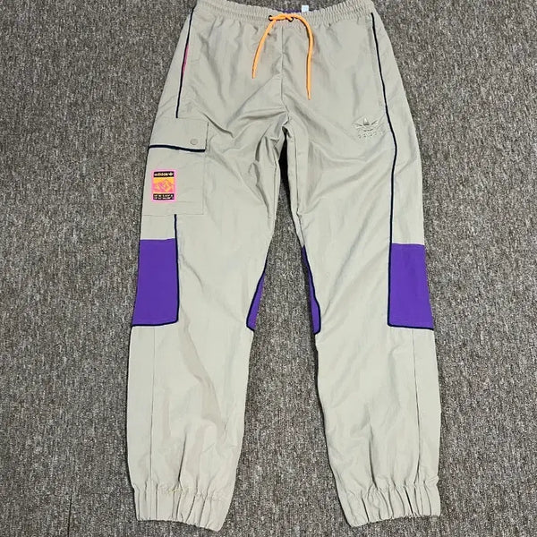[BUNJANG] Adidas Originals Track Pants Beige/Purple (M) / 아디다스 오리지널 트랙 팬츠 M