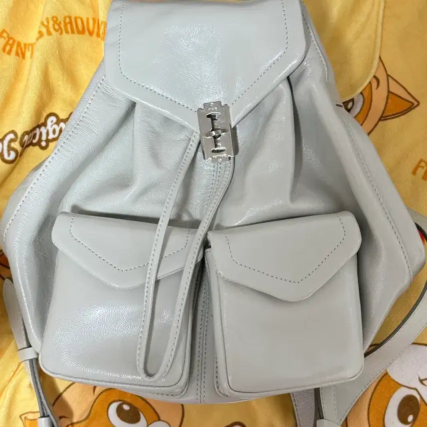 [BUNJANG] BONK Occam Two Double Pocket Backpack Ivory / 분크 오캄 두 더블 포켓 백팩 아이보리